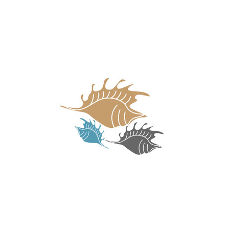 Beautiful shell icon logo design illustrationのイラスト素材