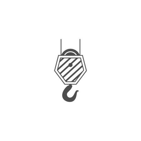 Crane logo icon design illustration templateのイラスト素材