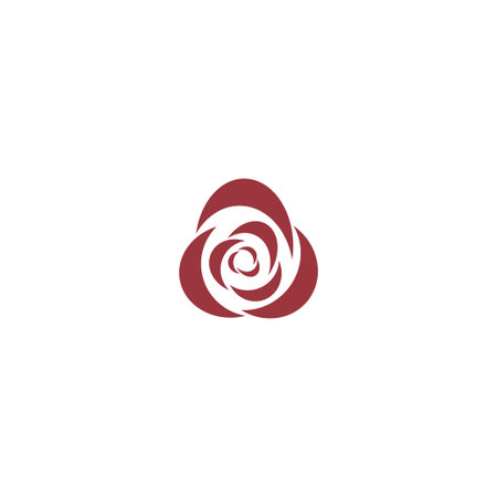 Red roses icon design illustration templateのイラスト素材