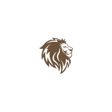 Lion icon logo design illustration templateのイラスト素材