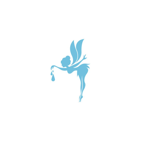 Fairy logo icon design illustration templateのイラスト素材