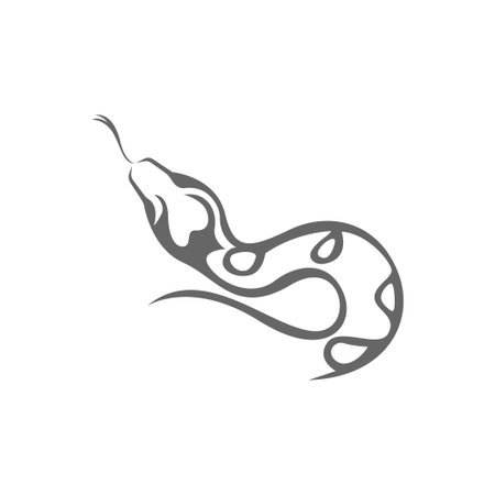 Python logo icon design illustration vectorのイラスト素材