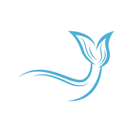 Mermaid logo icon design illustration vectorのイラスト素材