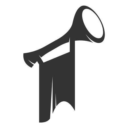 Trumpet logo icon design illustrationのイラスト素材