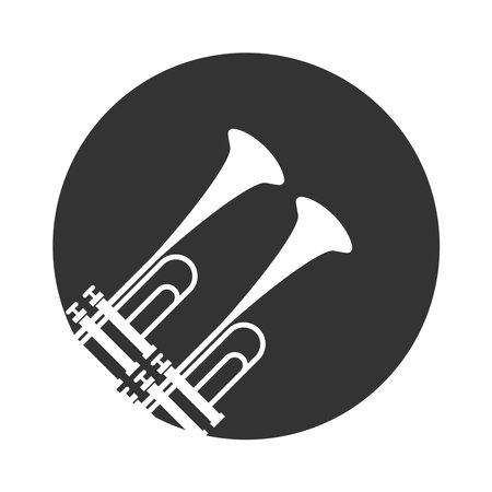 Trumpet logo icon design illustrationのイラスト素材