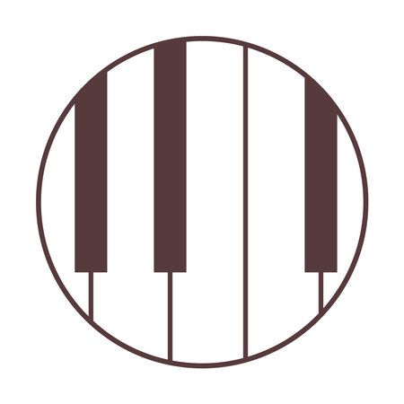 Piano logo icon design illustrationのイラスト素材