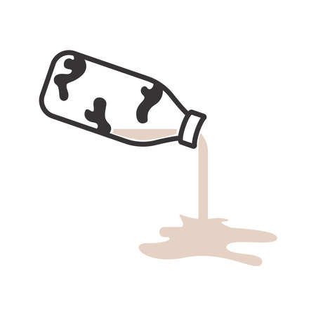 Fresh milk logo icon design illustrationのイラスト素材