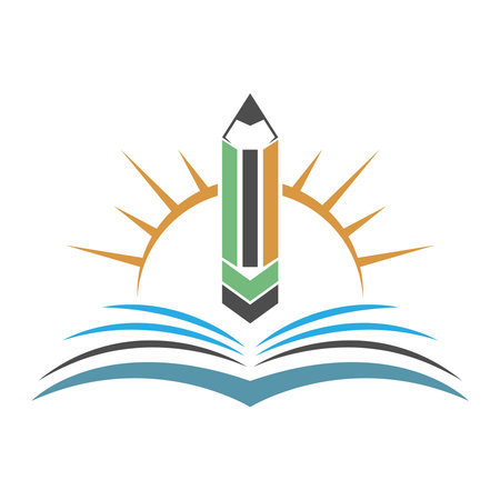 Education school logo design illustrationのイラスト素材