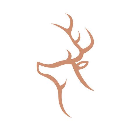 Deer logo icon design illustrationのイラスト素材