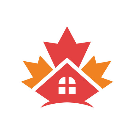 Maple logo icon design illustrationのイラスト素材