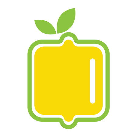 Lemon icon logo design illustrationのイラスト素材