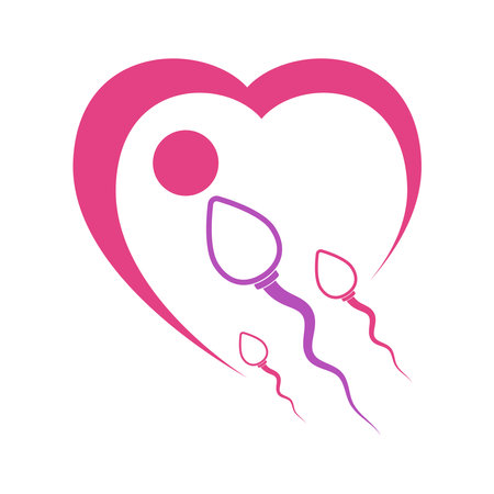 Sperm icon design illustration templateのイラスト素材