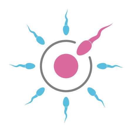 Sperm icon design illustration templateのイラスト素材