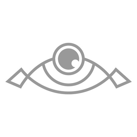 Eye icon logo design illustrationのイラスト素材