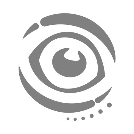 Eye icon logo design illustrationのイラスト素材