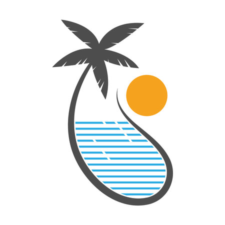 Pools icon logo design illustrationのイラスト素材