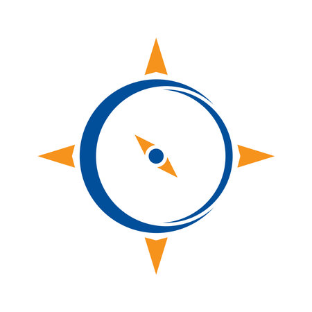 Compass logo icon design illustrationのイラスト素材