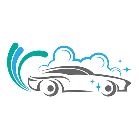 Car wash service logo icon design illustrationのイラスト素材
