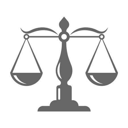 Libra logo icon design illuatrationのイラスト素材