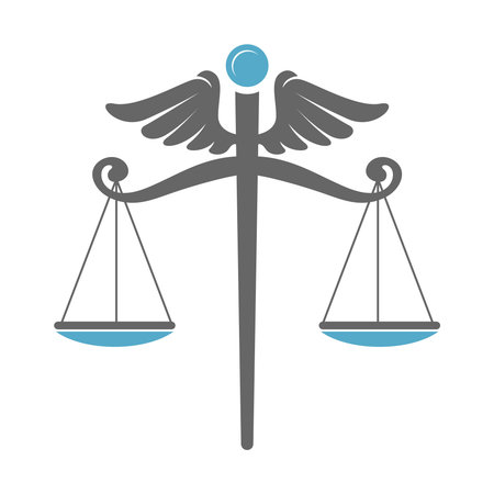 Libra logo icon design illuatrationのイラスト素材