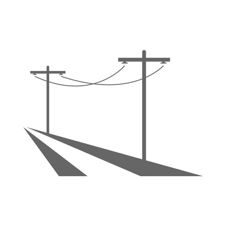 Electric pole icon design illustrationのイラスト素材