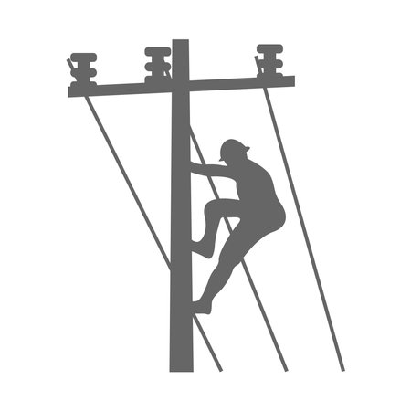 Electric pole icon design illustrationのイラスト素材