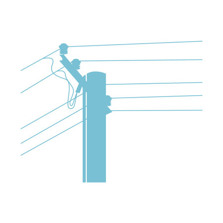 Electric pole icon design illustrationのイラスト素材