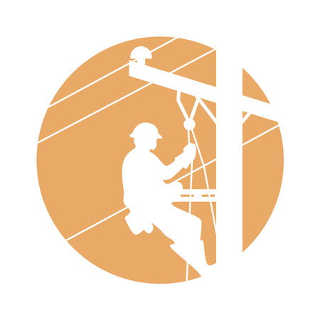 Electric pole icon design illustrationのイラスト素材