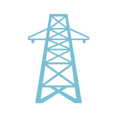 Electric pole icon design illustrationのイラスト素材