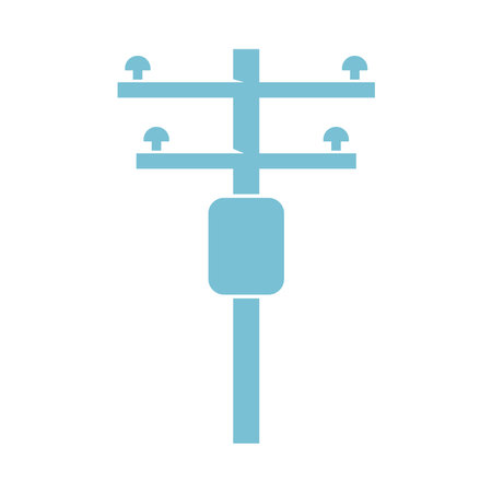 Electric pole icon design illustrationのイラスト素材
