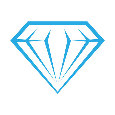 Illustration pour Diamond jewelery icon design illustration - image libre de droit