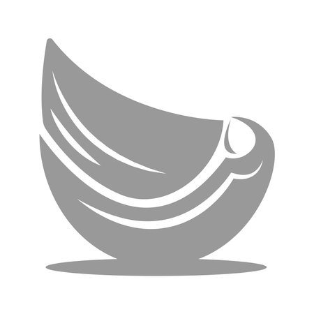 Garlic icon logo design illustrationのイラスト素材