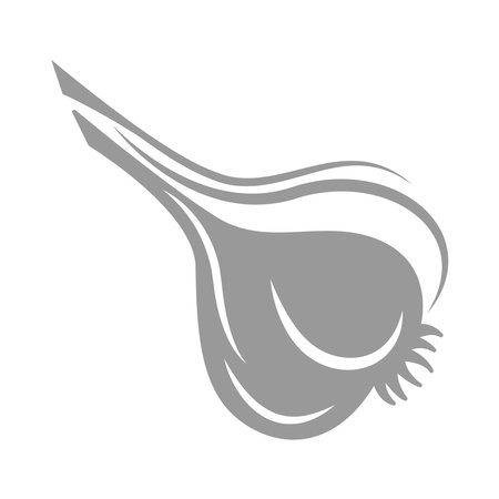 Garlic icon logo design illustrationのイラスト素材