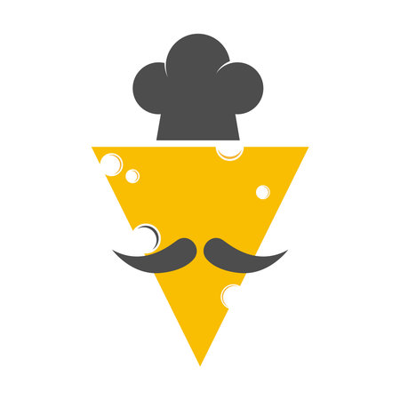 Cheese icon logo design illustrationのイラスト素材