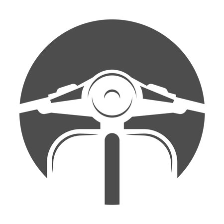 Scooter icon logo design illustrationのイラスト素材