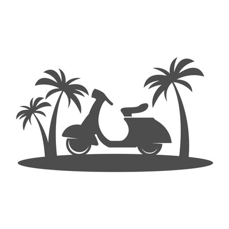 Scooter icon logo design illustrationのイラスト素材