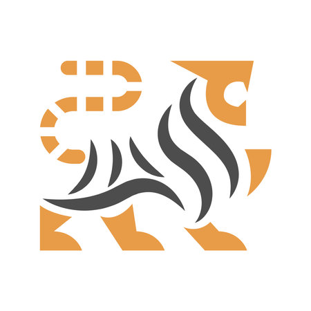 Tiger icon logo design illustrationのイラスト素材