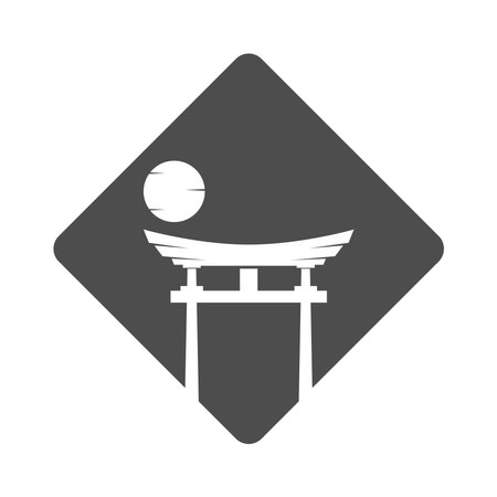 Torri gate icon design illustrationのイラスト素材