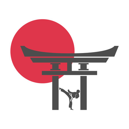 Torri gate icon design illustrationのイラスト素材