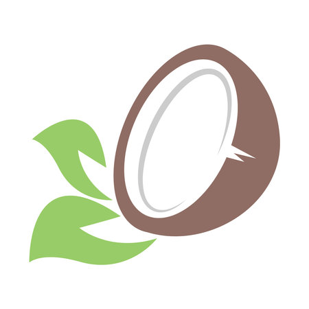 Coconut icon logo design illustrationのイラスト素材