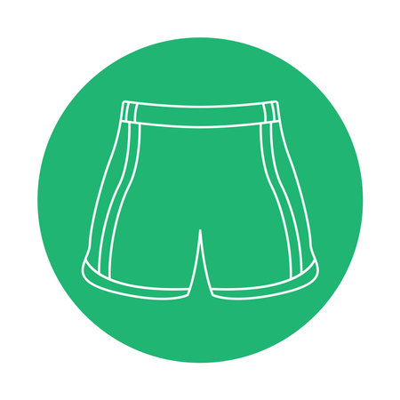Shorts icon flat design illustrationのイラスト素材