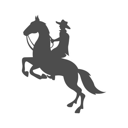 Cowboy logo icon design illustrationのイラスト素材