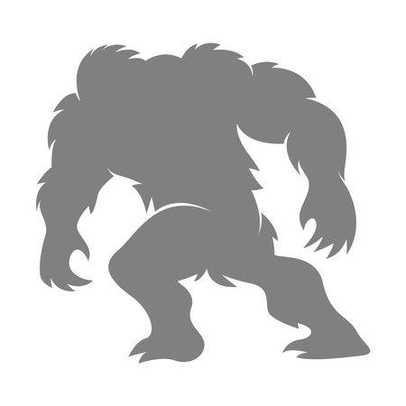 Monster Yeti logo icon design illustrationのイラスト素材