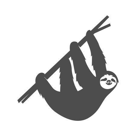 Sloth icon logo design illustrationのイラスト素材
