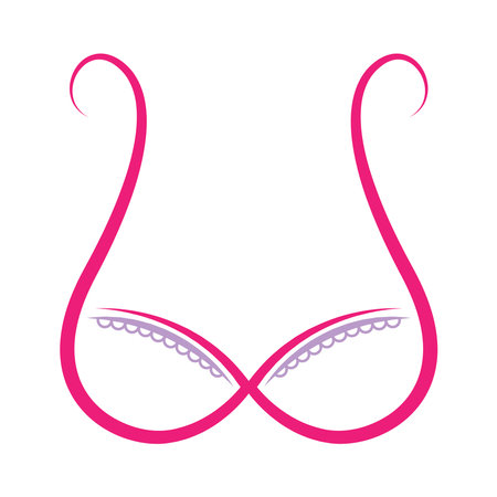 Bra icon logo design illustrationのイラスト素材