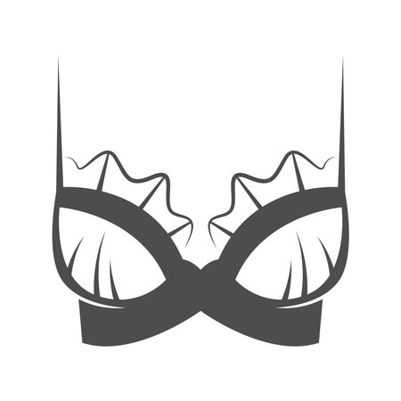 Bra icon logo design illustrationのイラスト素材