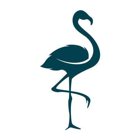 Flamingo logo icon design illustrationのイラスト素材