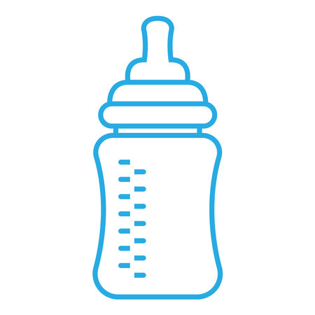 Pacifier milk bottle icon design illustrationのイラスト素材