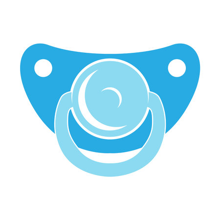Pacifier milk bottle icon design illustrationのイラスト素材
