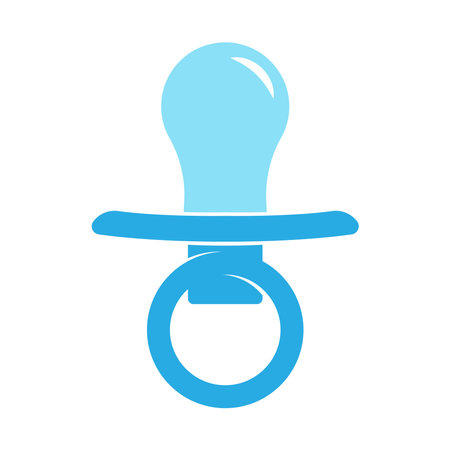 Pacifier milk bottle icon design illustrationのイラスト素材